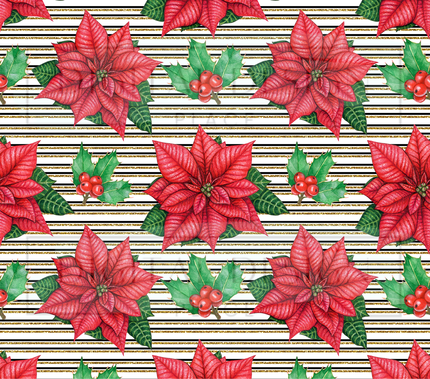 Poinsettia Stripes TWYT64