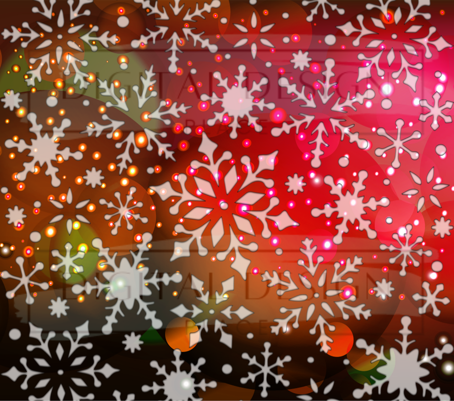 Christmas Bokeh Snowflakes TWYT81