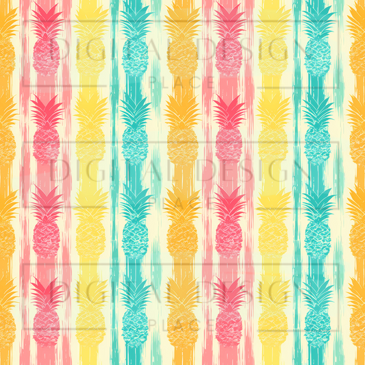 Pineapple Stripes VinylV1517