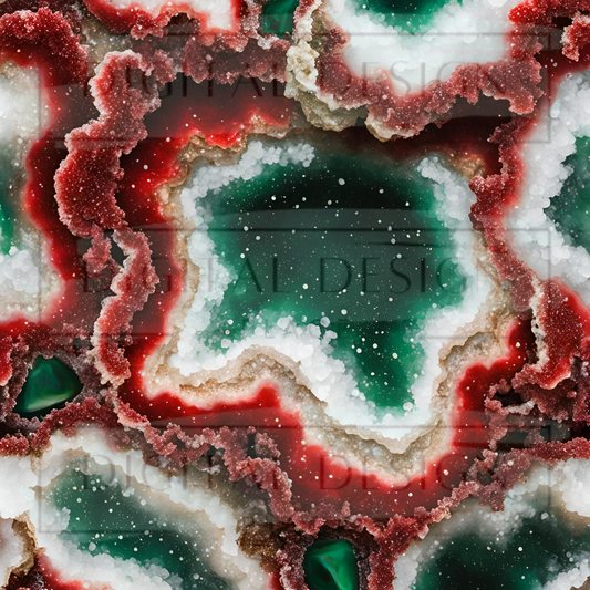 Christmas Druzy Geode VinylV1564