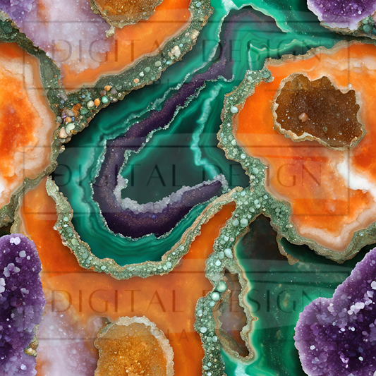 Halloween Druzy Geode VinylV1566