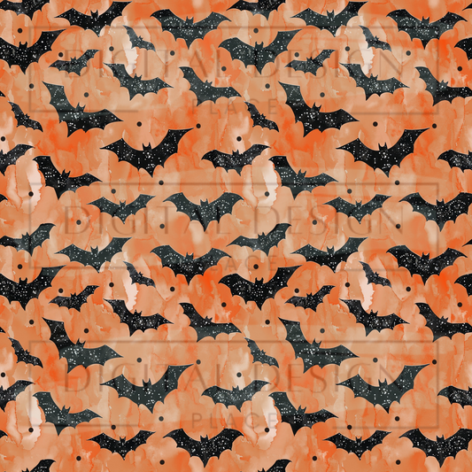 Watercolor Bats VinylV1591