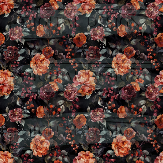 Halloween Florals VinylV1594