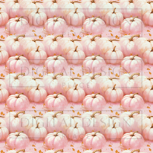 Pink and Gold Pumpkins VinylV1606