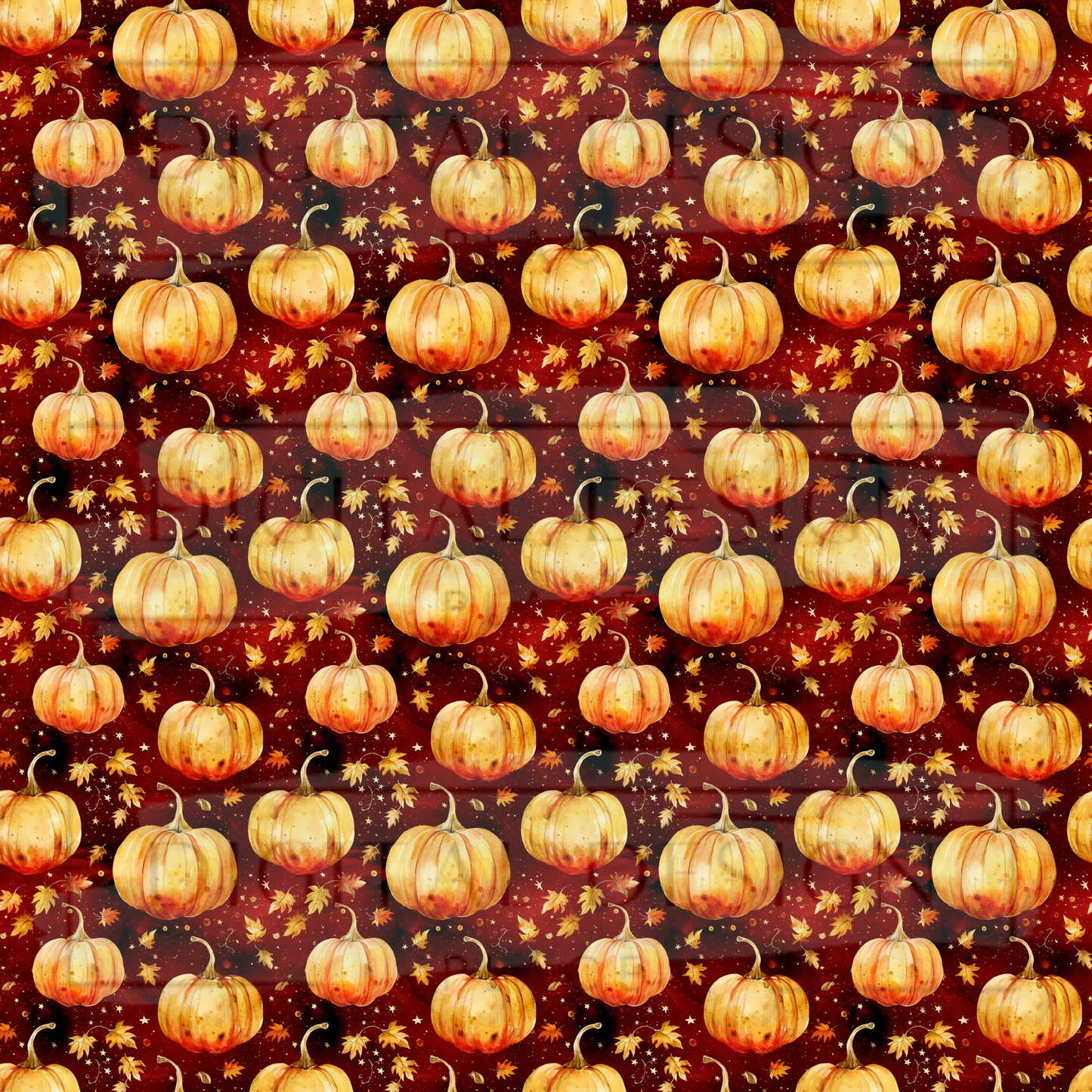 Red Gold Pumpkins VinylV1616