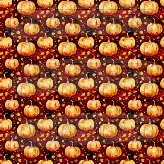 Red Gold Pumpkins VinylV1616