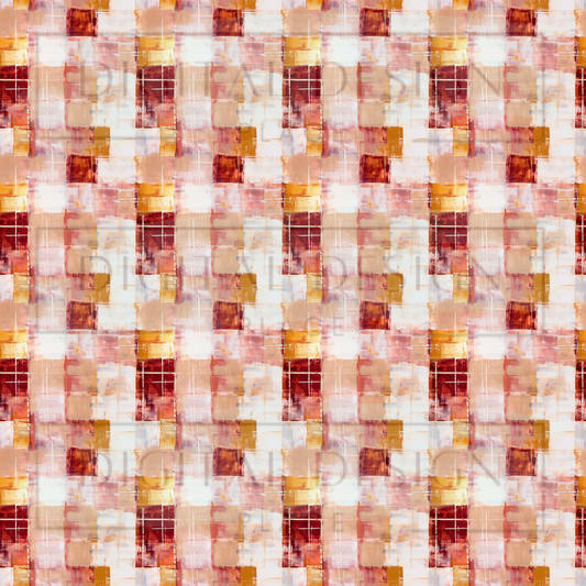 Fall Plaid Pattern VinylV1618