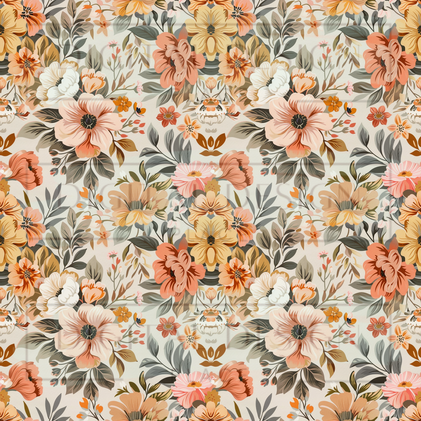 Boho Sunset Floral VinylV1649