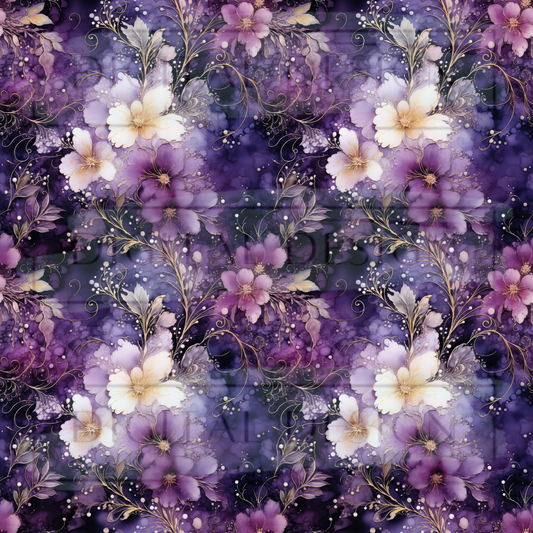 Purple Dream Florals VinylV1801