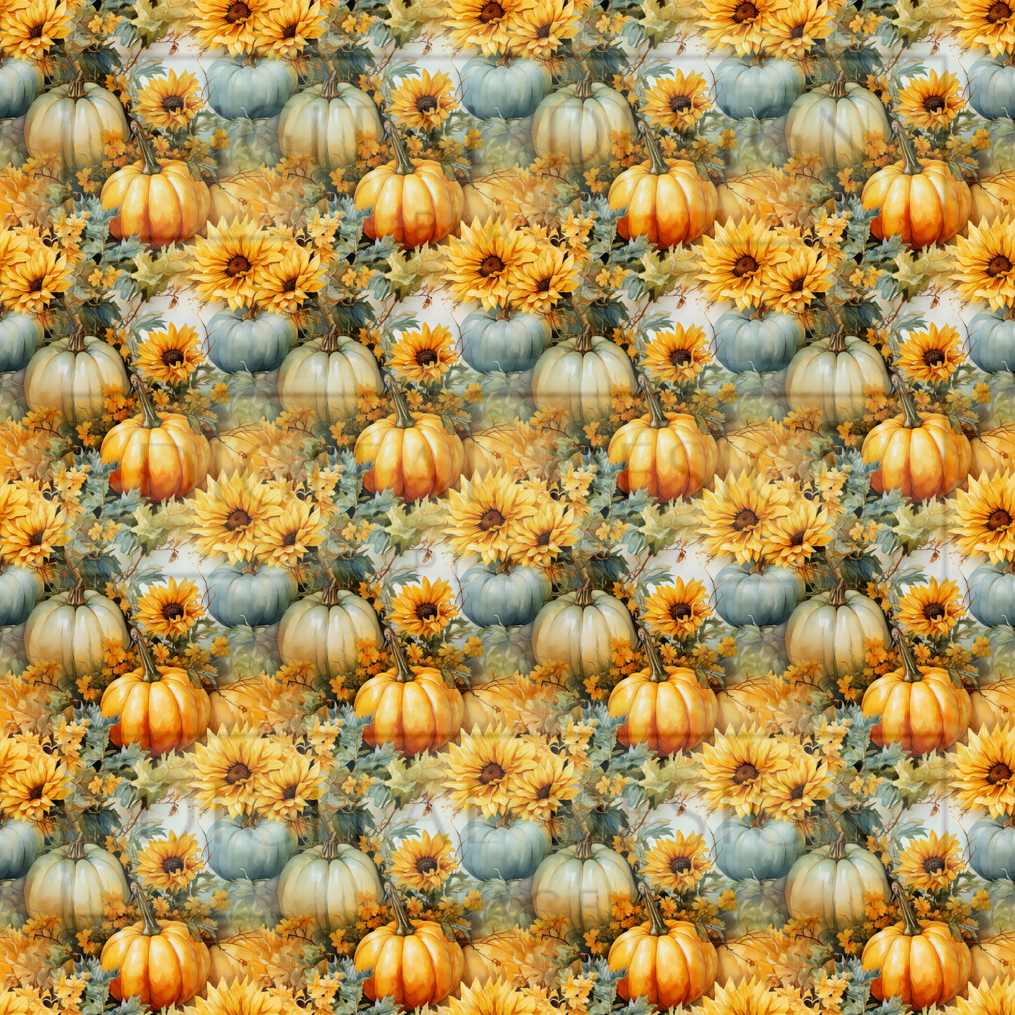 Pumpkin Patch Florals VinylV1832