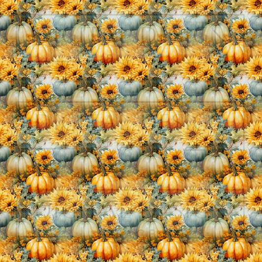 Pumpkin Patch Florals VinylV1832