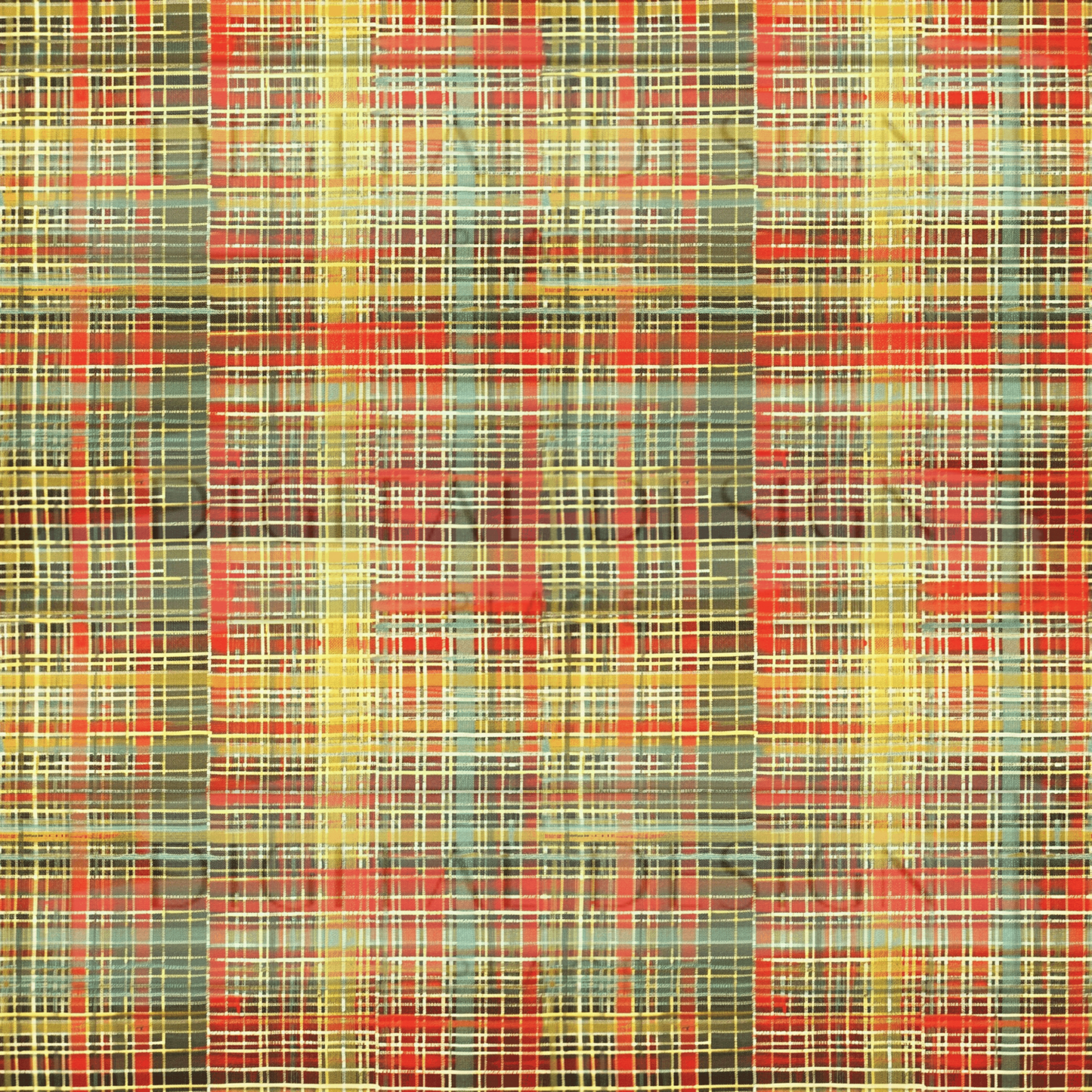 Fall Hatching Plaid VinylV1843