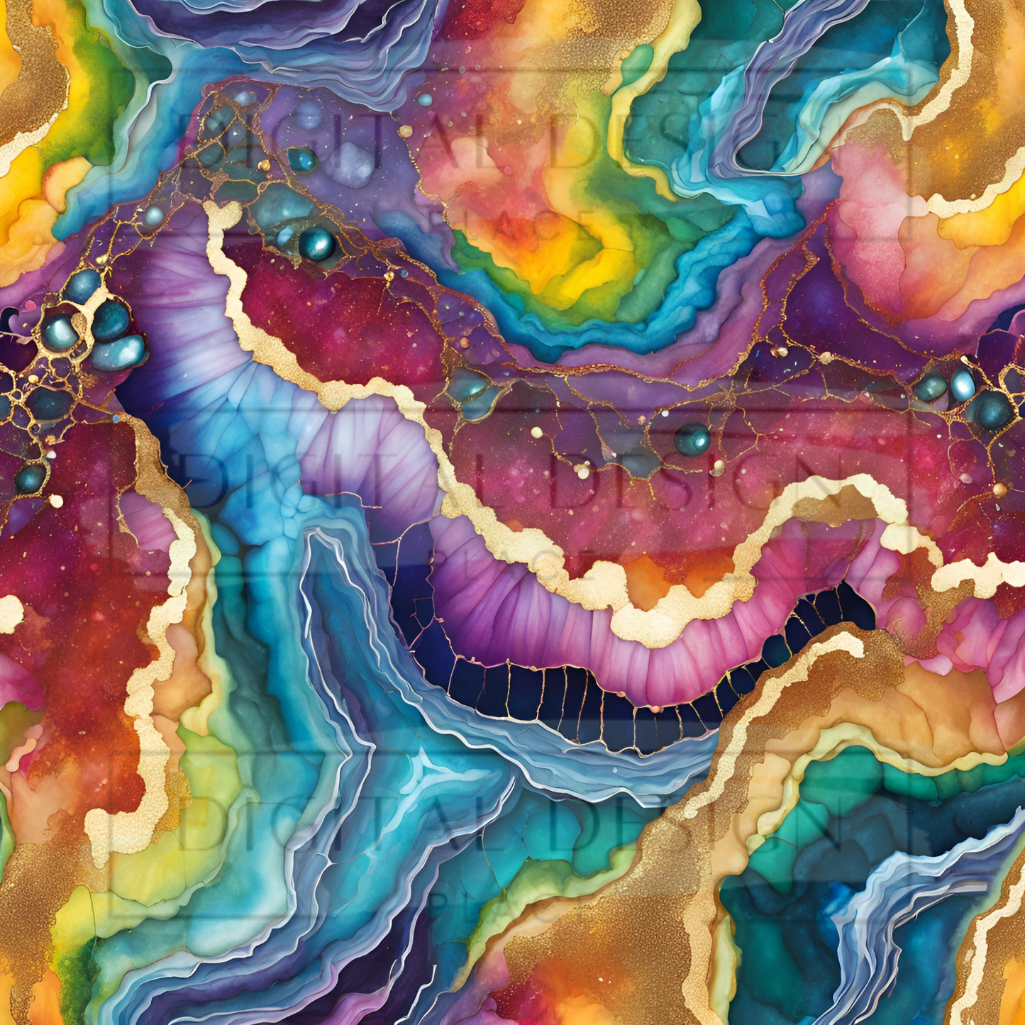 Rainbow Geode VinylV1881