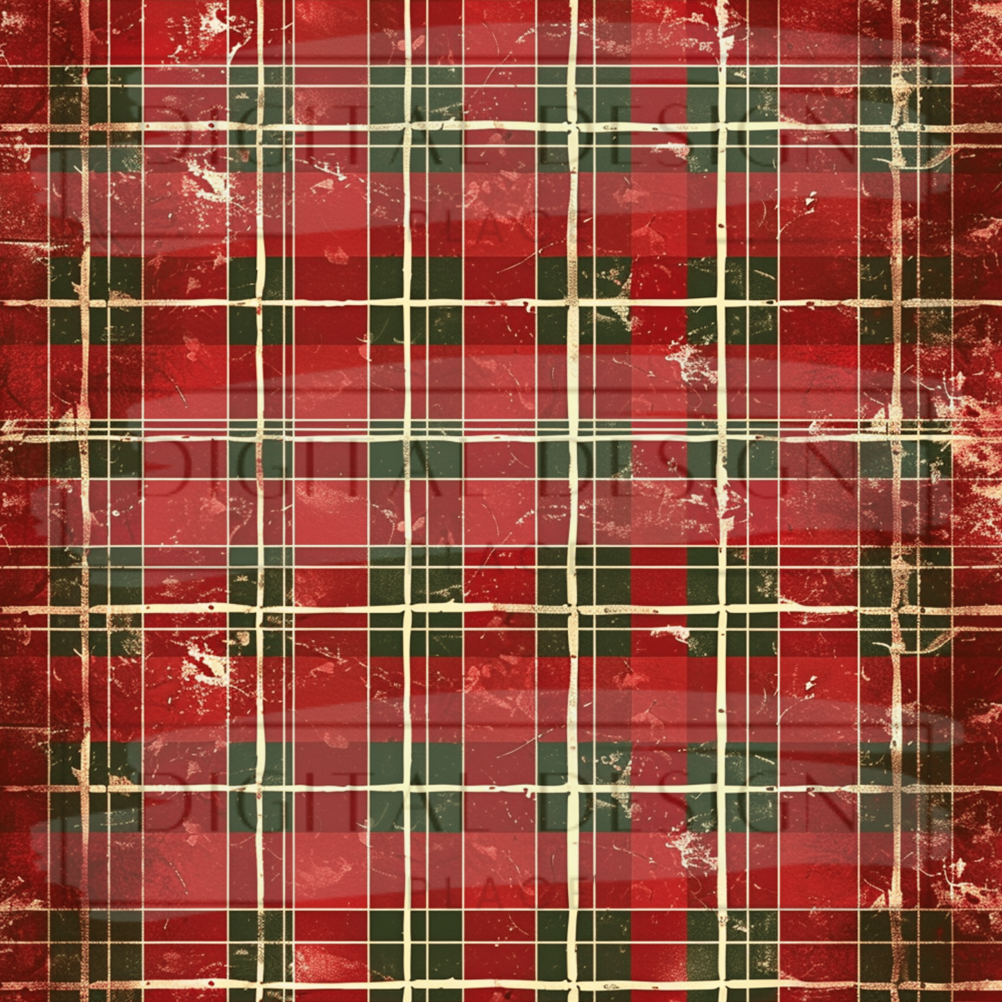 Christmas Plaid VinylV1894