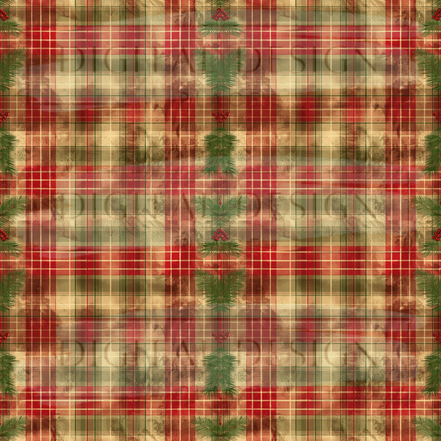 Christmas Plaid VinylV1898