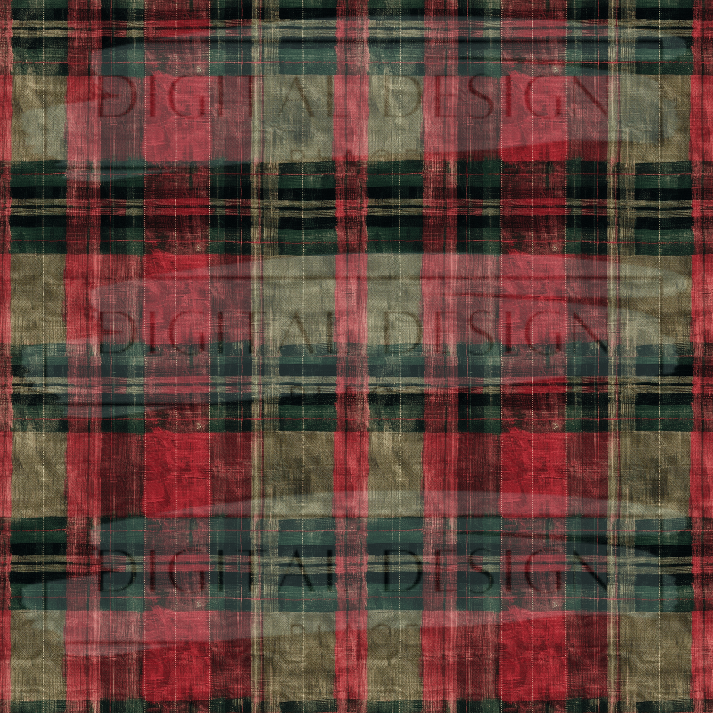 Christmas Plaid VinylV1899