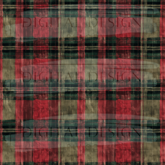 Christmas Plaid VinylV1899