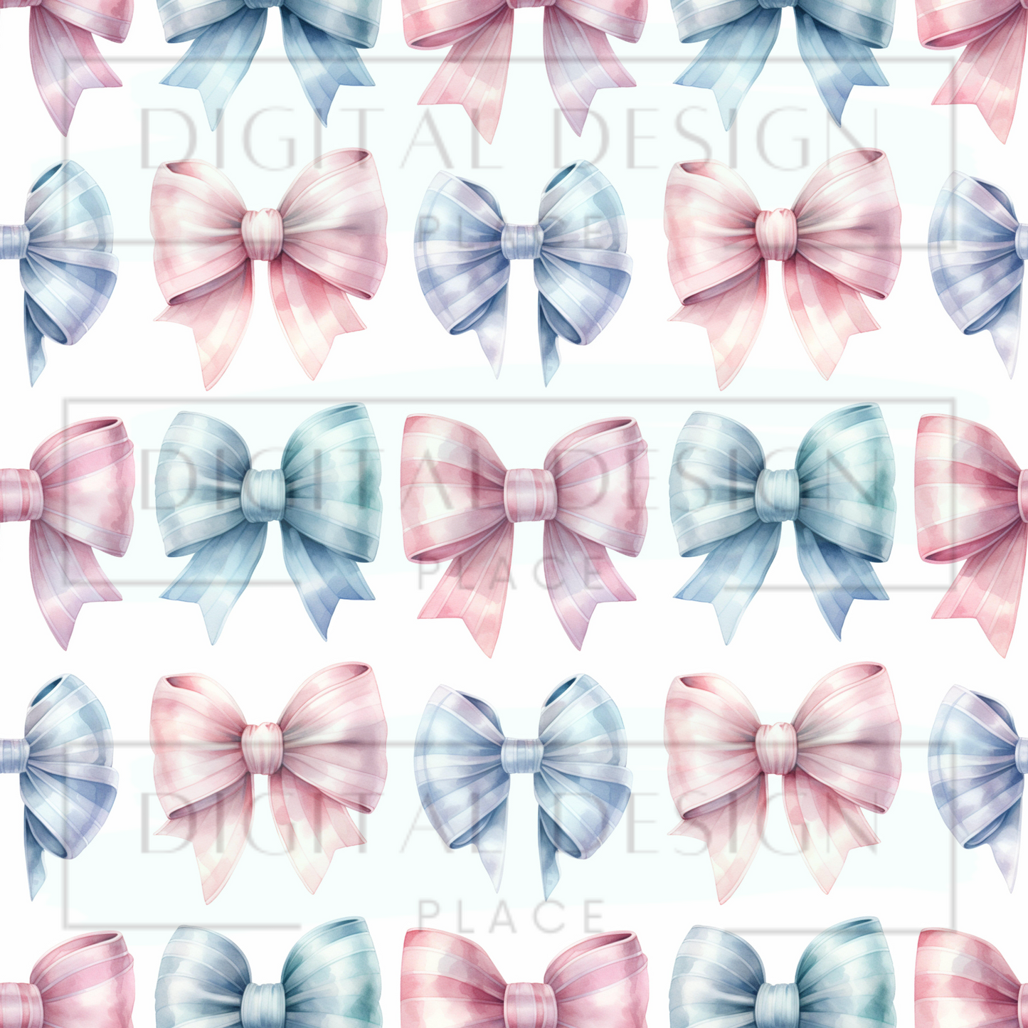 Pastel Christmas Bows VinylV1921