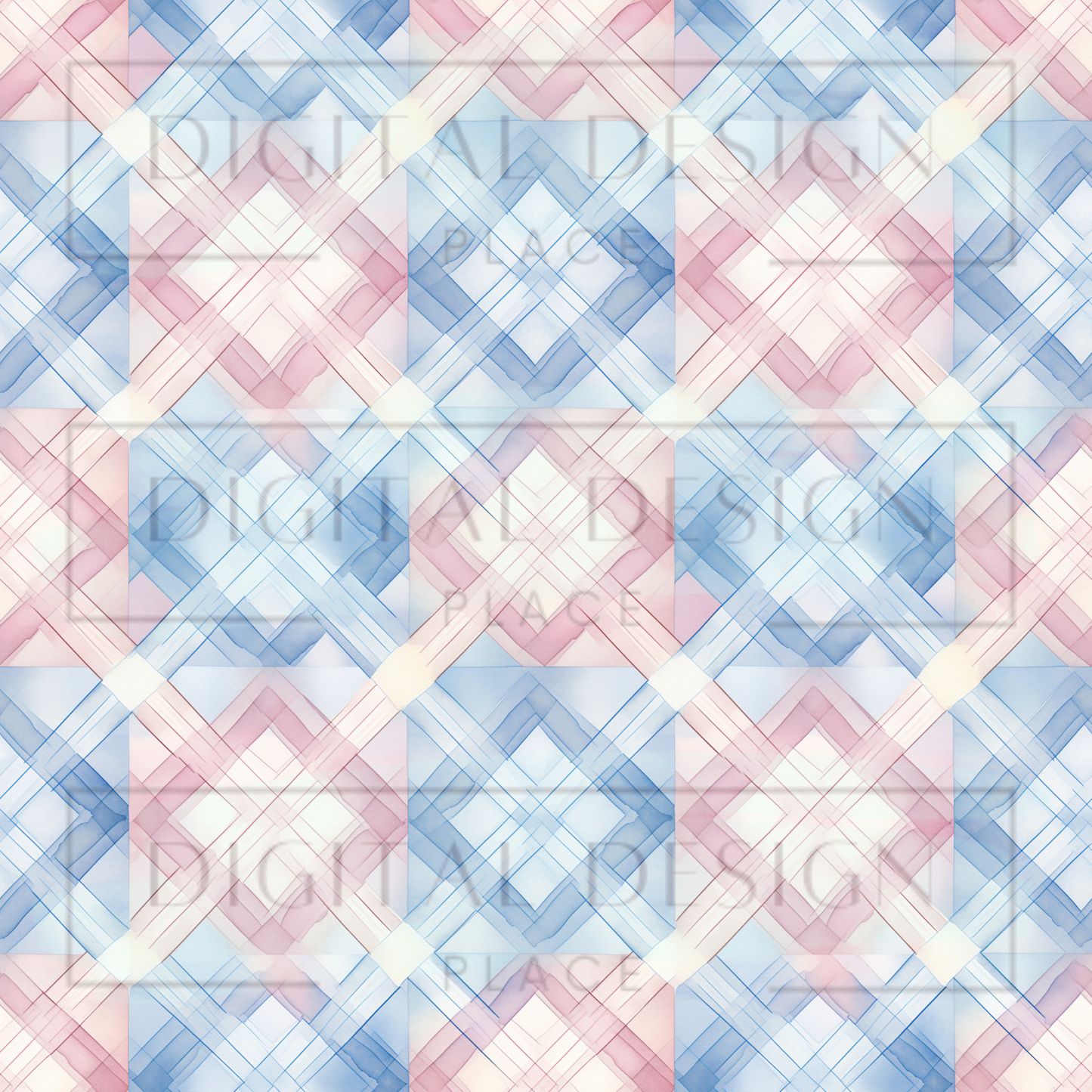 Pastel Christmas Plaid VinylV1925