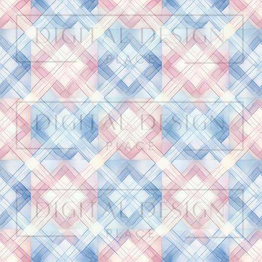 Pastel Christmas Plaid VinylV1925