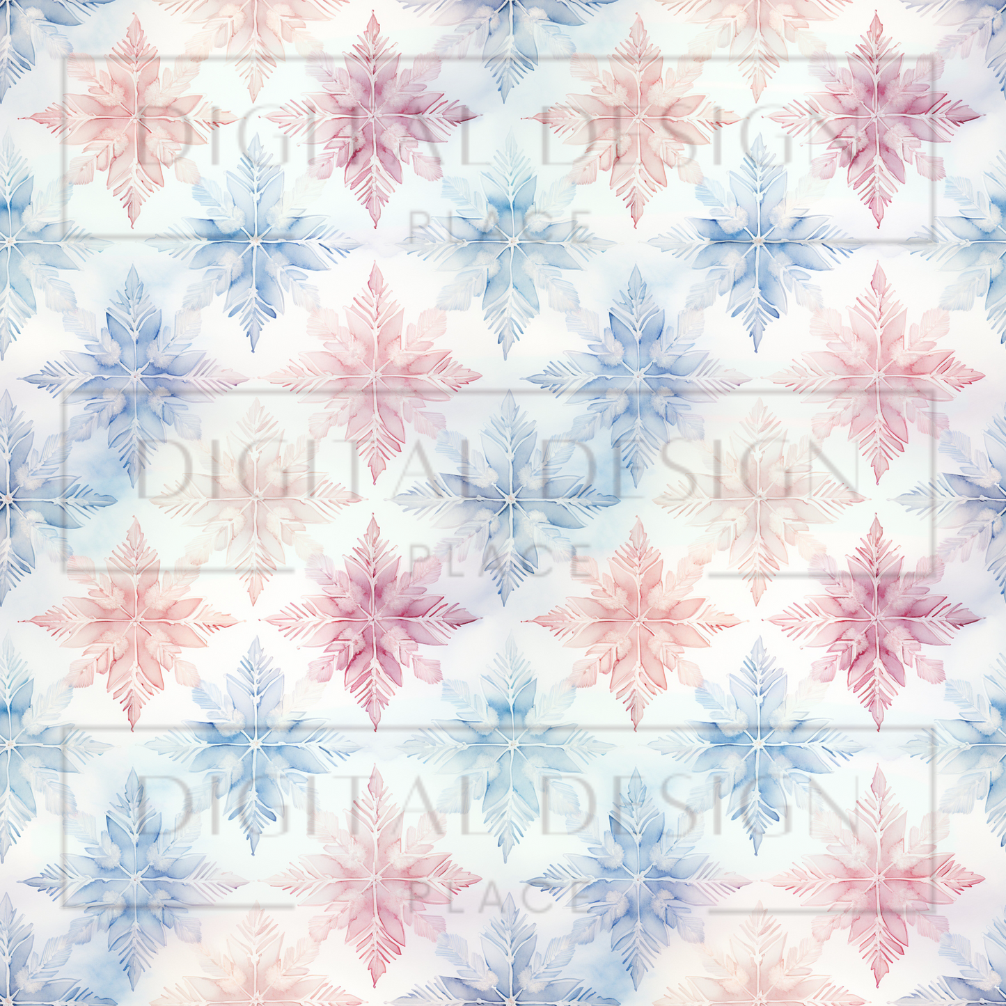 Pastel Christmas Snowflake VinylV1926