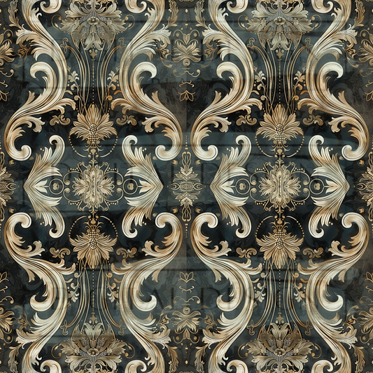 Black Gold Baroque Steampunk VinylV2010