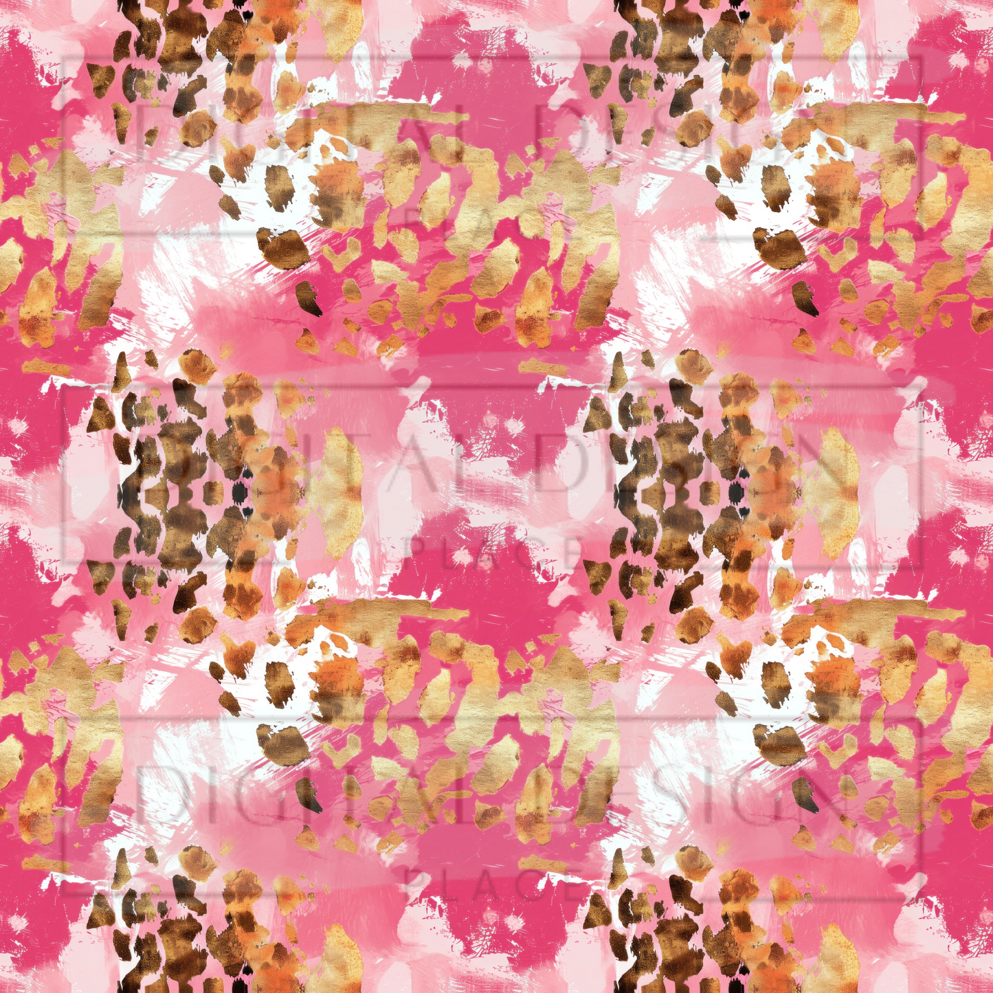 Abstract Pink Spotted VinylV2035