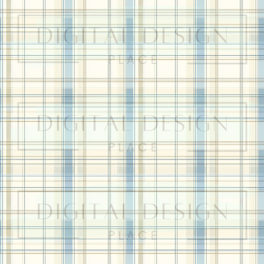 Blue Winter Plaid VinylV2050