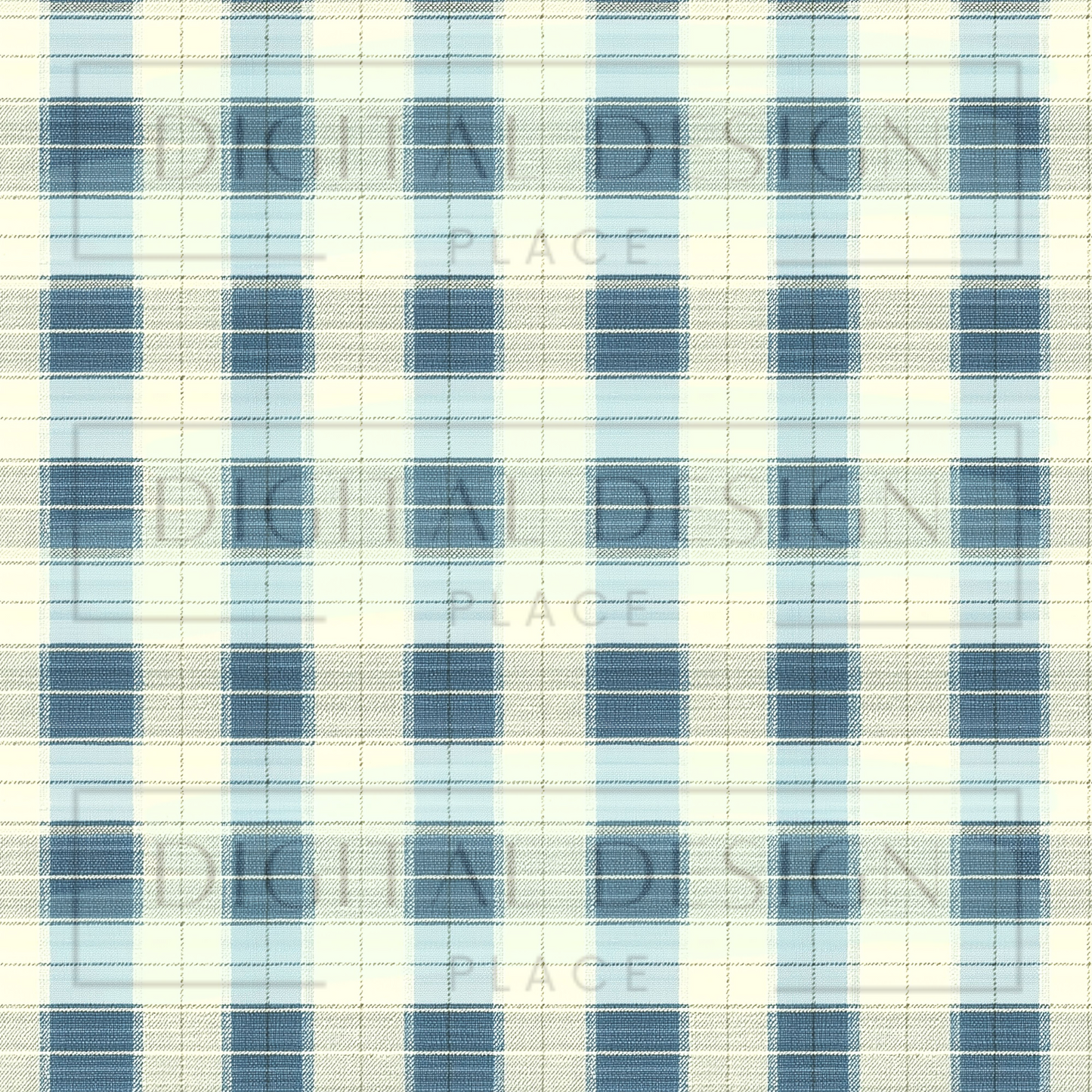 Blue Winter Plaid VinylV2051