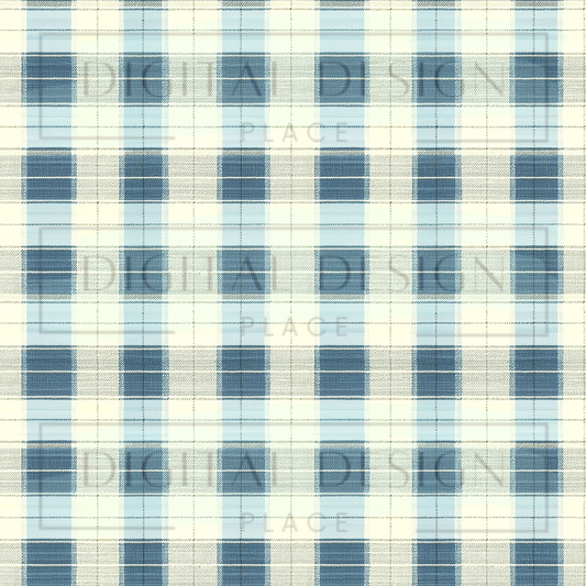 Blue Winter Plaid VinylV2051