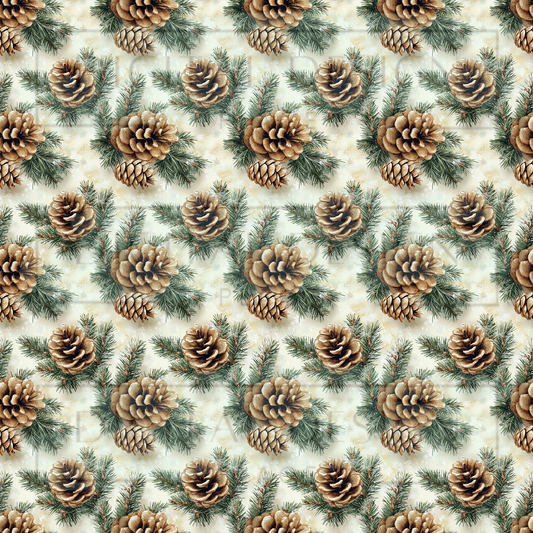 Small Print Pinecones VinylV2061