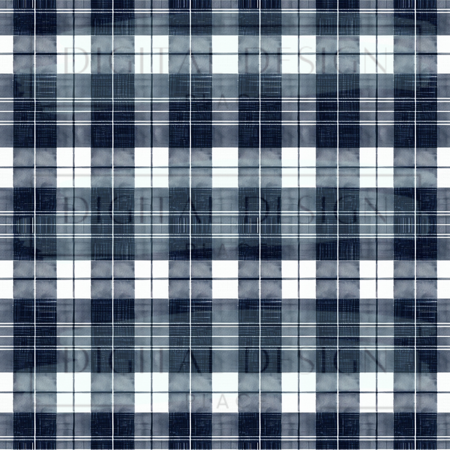 Blue Winter Plaid VinylV2067