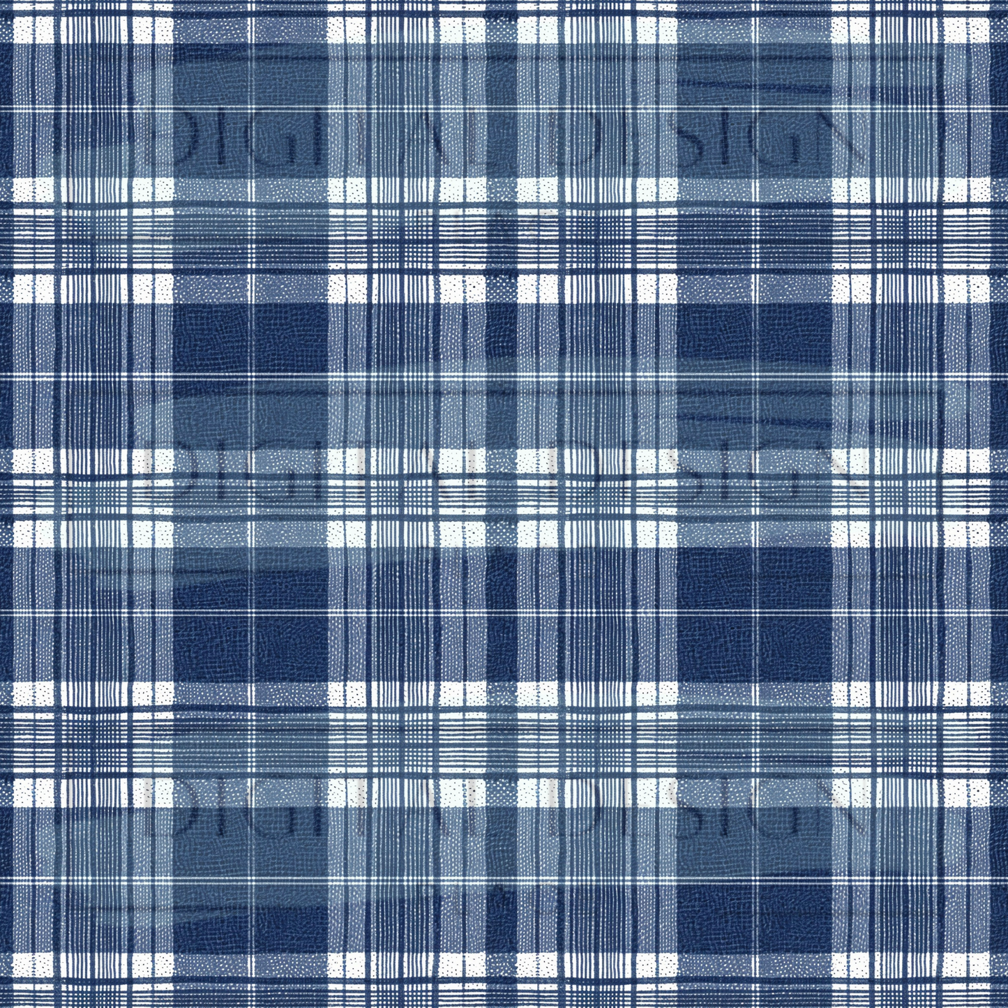 Blue Winter Plaid VinylV2069