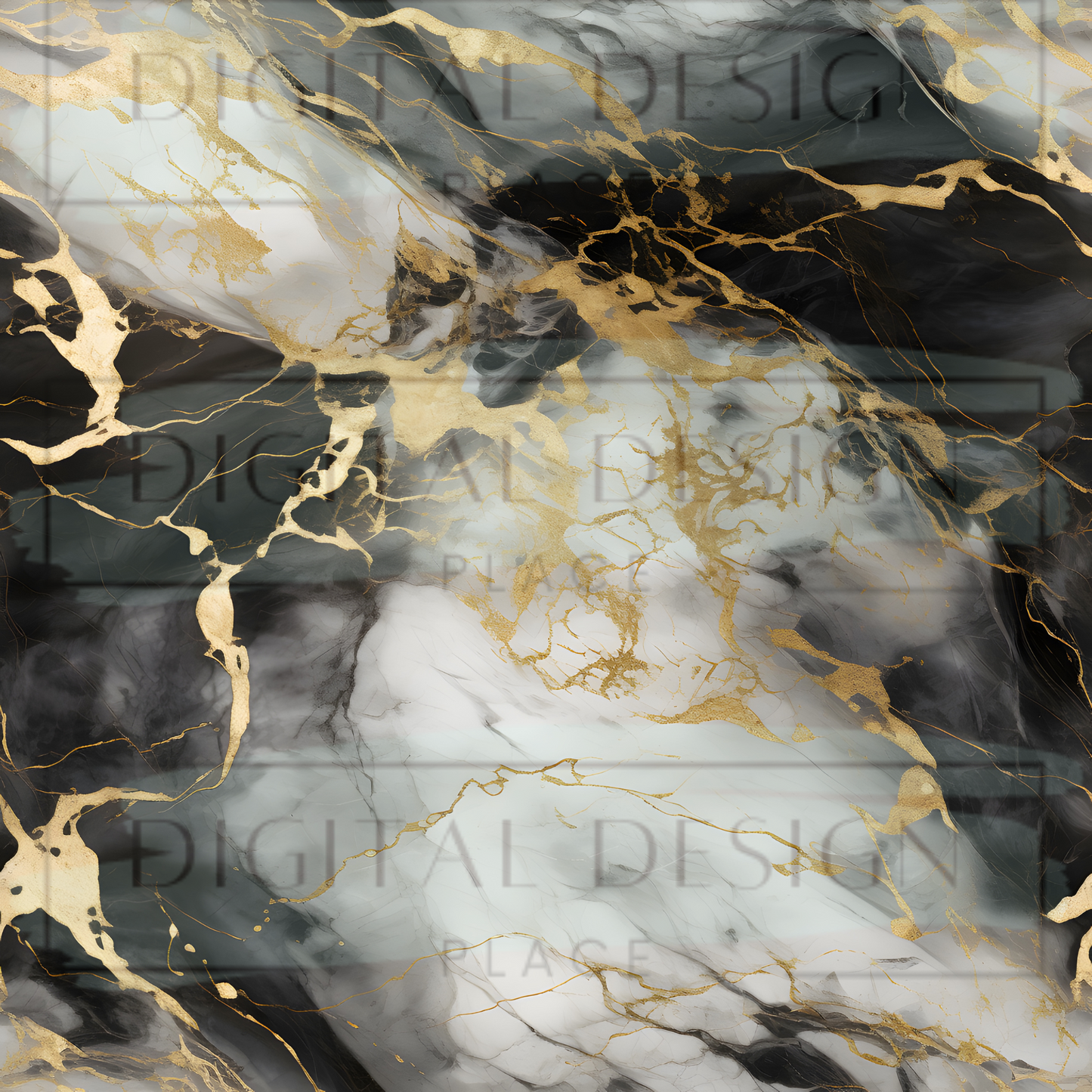 Black Gold Marble VinylV2083