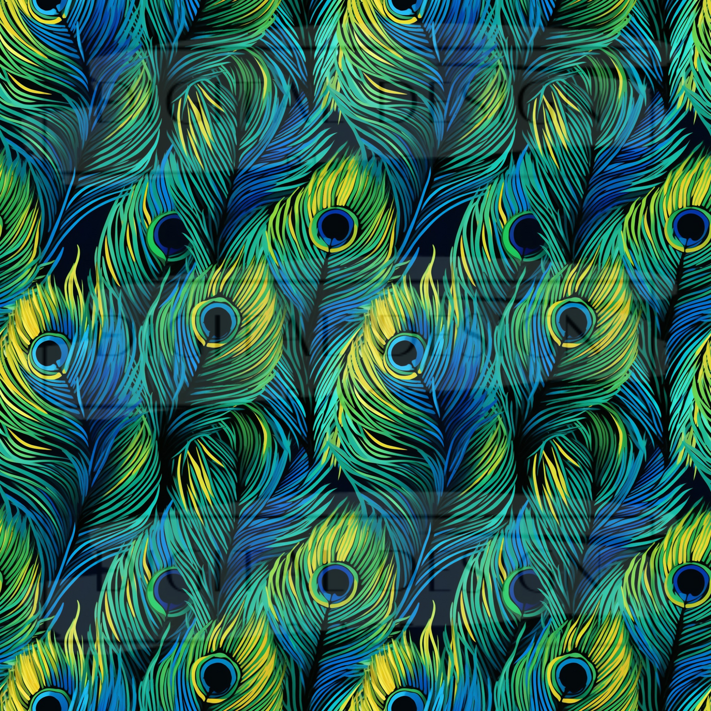 Peacock Feathers VinylV2119