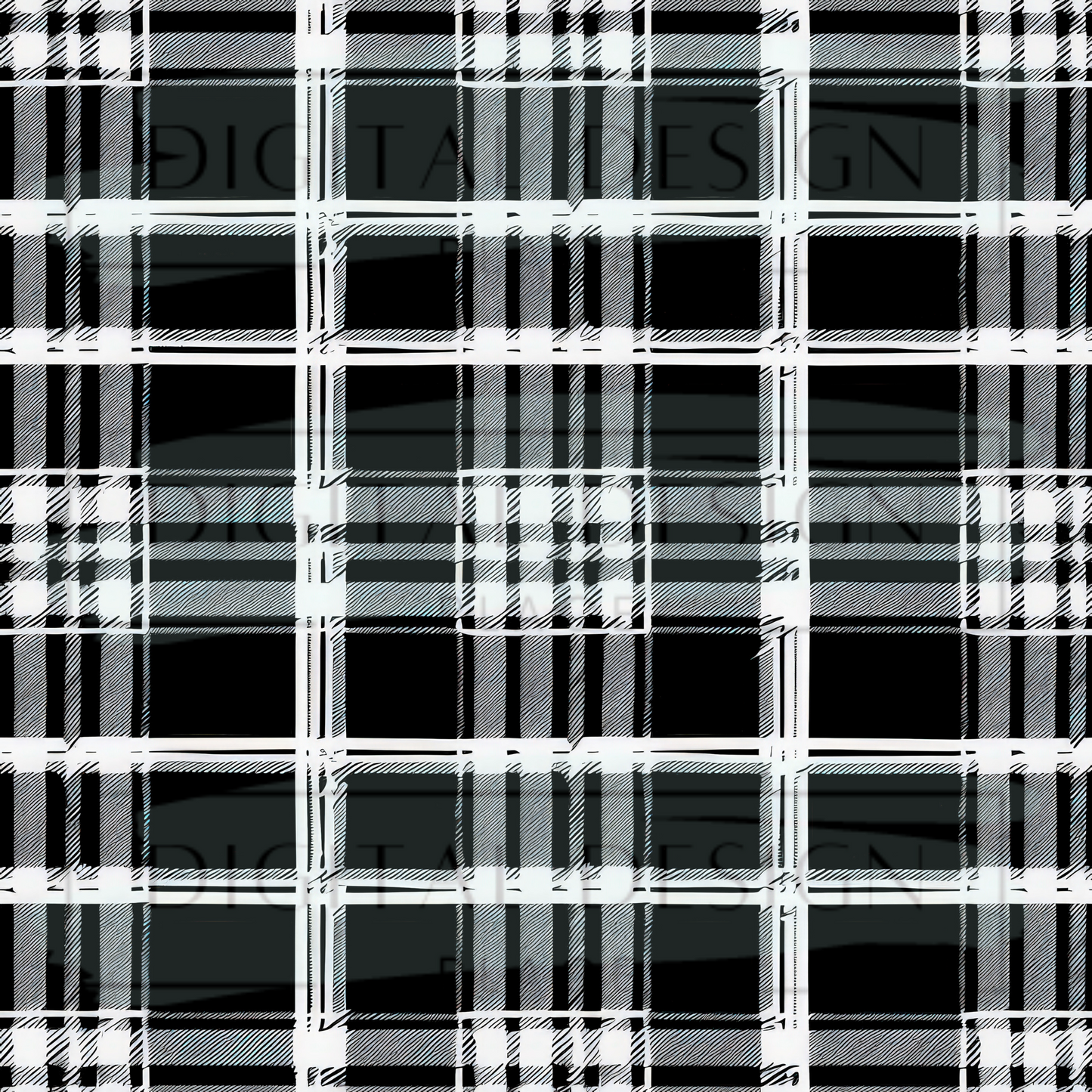 Black Buffalo Plaid VinylV2148