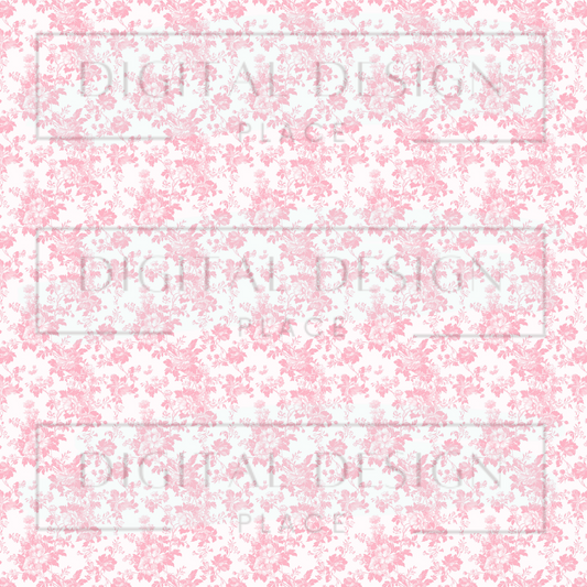 Pink Chinoiserie VinylV2187