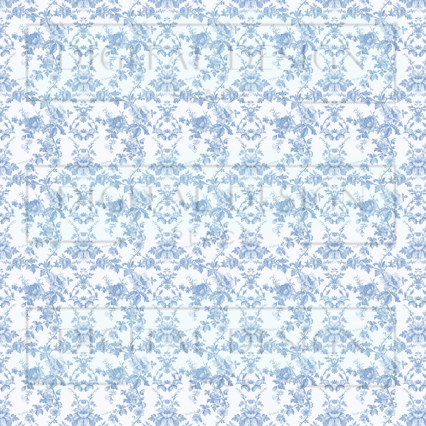 Blue Chinoiserie VinylV2189