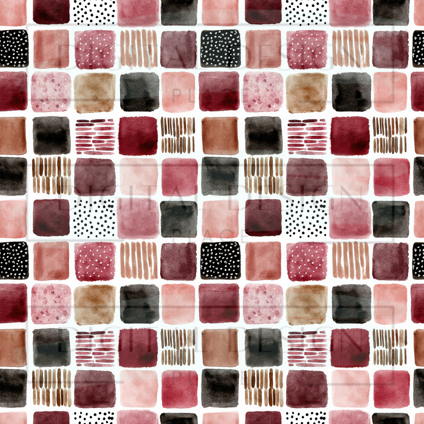 Fall Mixed Squares VinylV2427