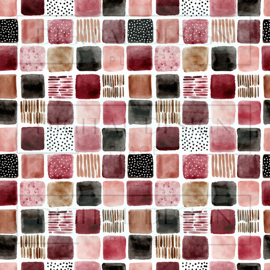 Fall Mixed Squares VinylV2427