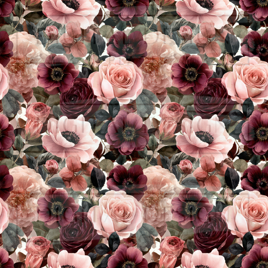 Fall Floral Full Print VinylV2433