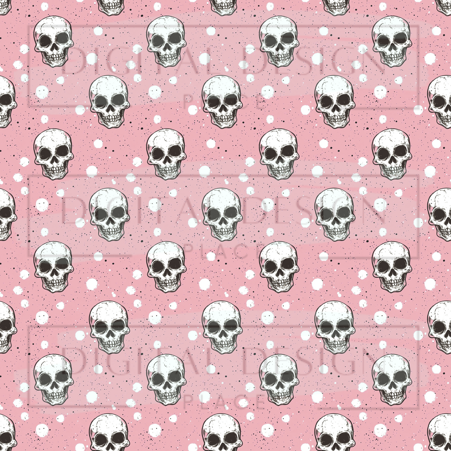 Pink Skulls VinylV2474