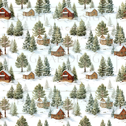 Christmas Cabin VinylV2583