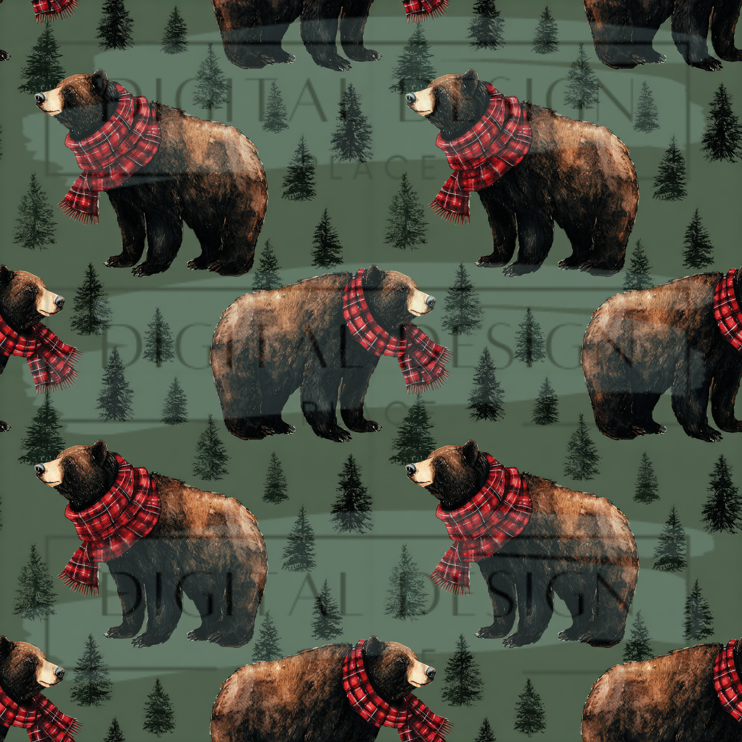 Cozy Winter Bear VinylV2587