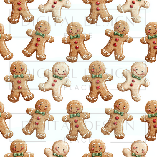 Watercolor Gingerbread VinylV2589