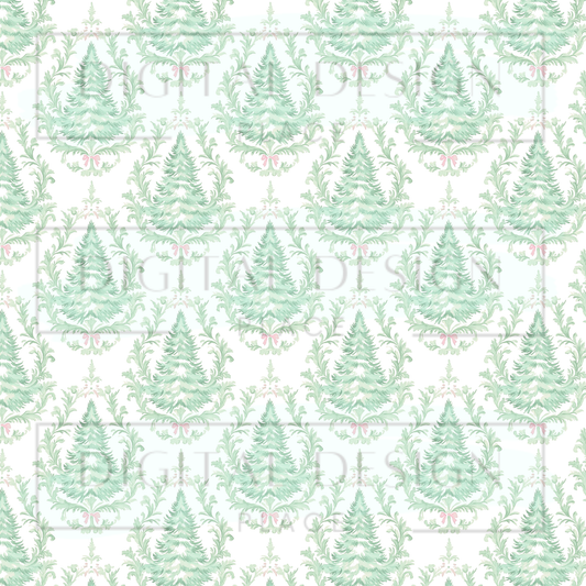 Pastel Christmas Trees VinylV2613