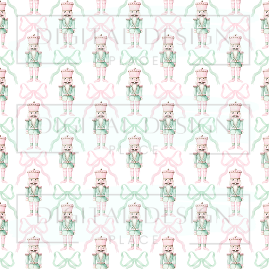Pastel Christmas Nutcracker VinylV2614