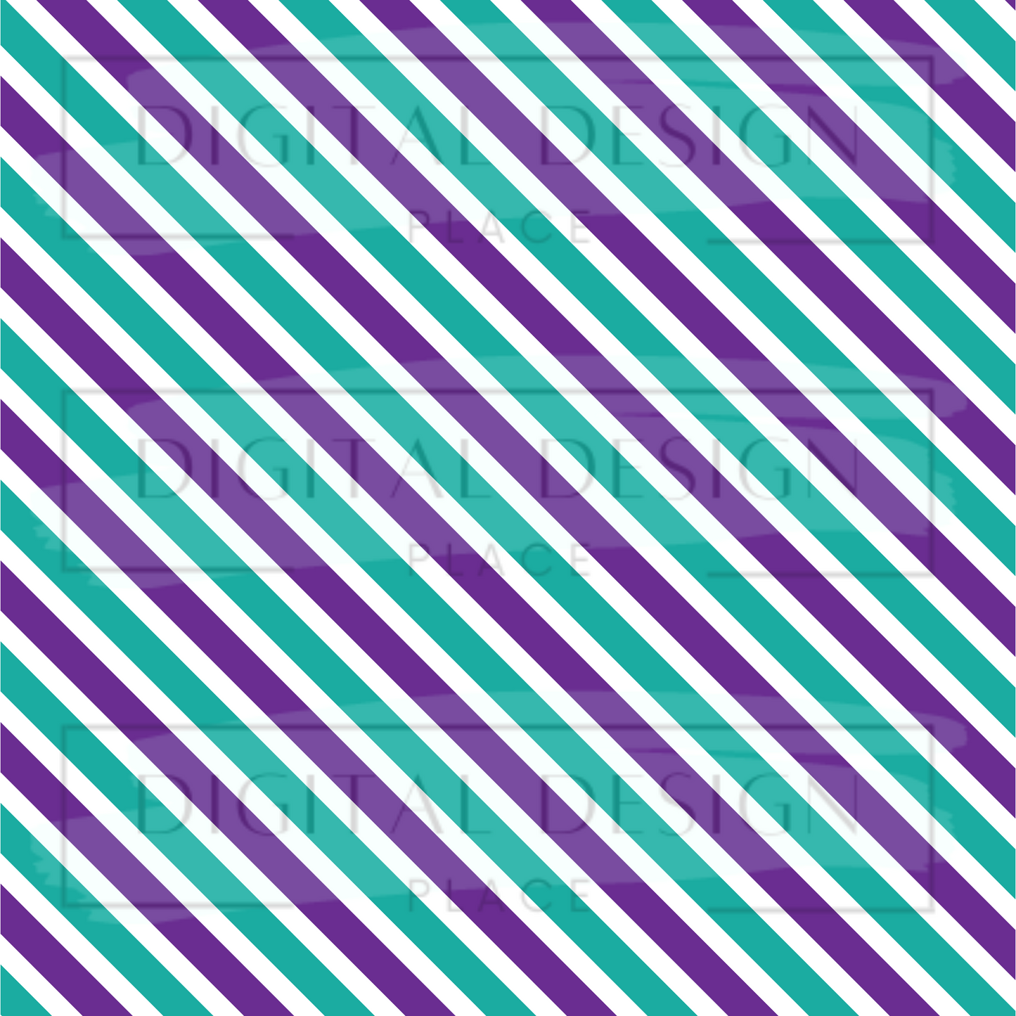 Teal and Purple Stripes VinylV350