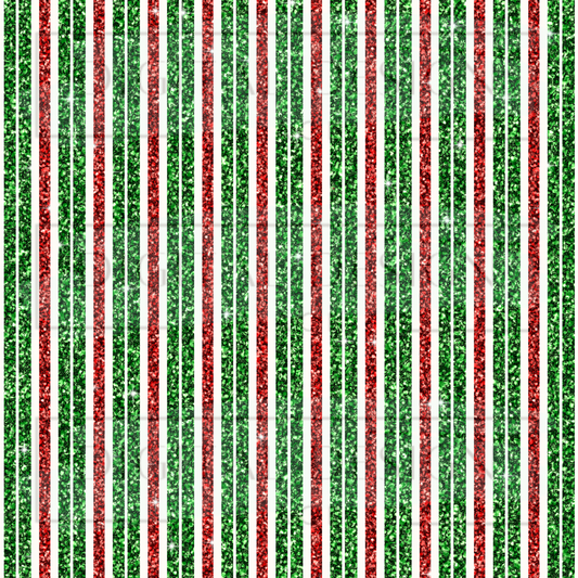 Sparkle Christmas Striped VinylV672