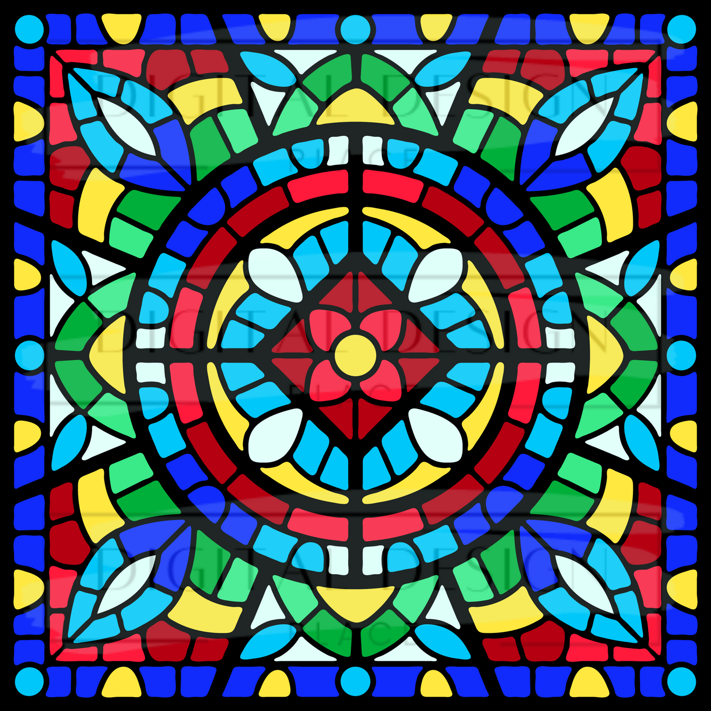 Stained Glass Mosaic VinylV681